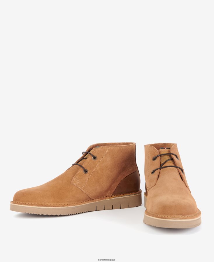 chaussure Barbour bottes du désert kent suède cola Hommes T2L6ZP1260