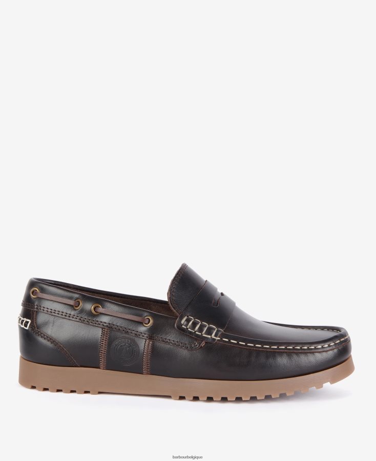 chaussure Barbour chaussures bateau fairway choco Hommes T2L6ZP1336