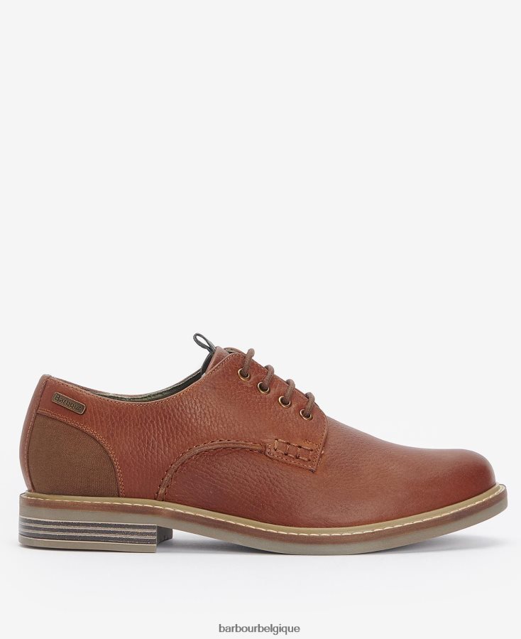 chaussure Barbour chaussures derby bramley cèdre fraisé Hommes T2L6ZP1325