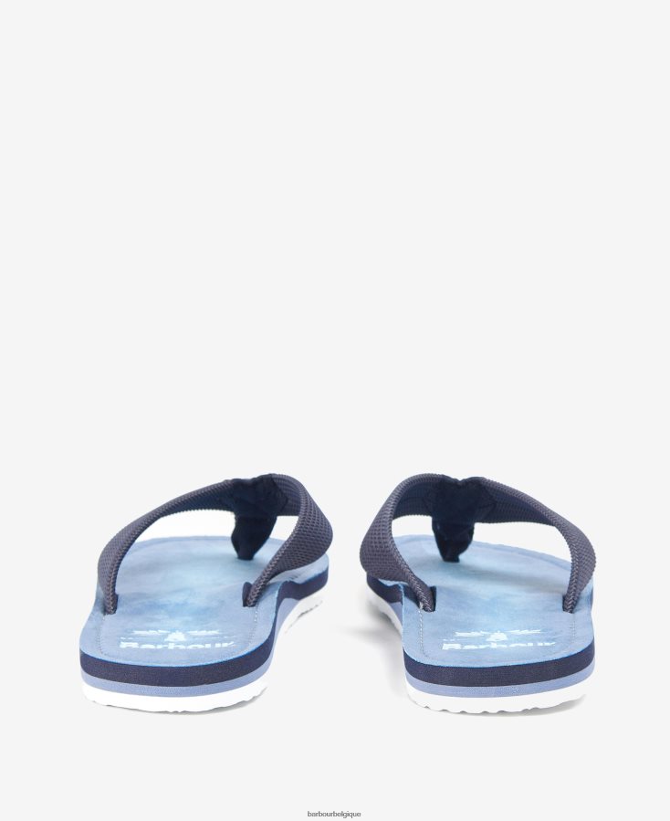chaussure Barbour sandale de plage toeman poudre bleue Hommes T2L6ZP1304