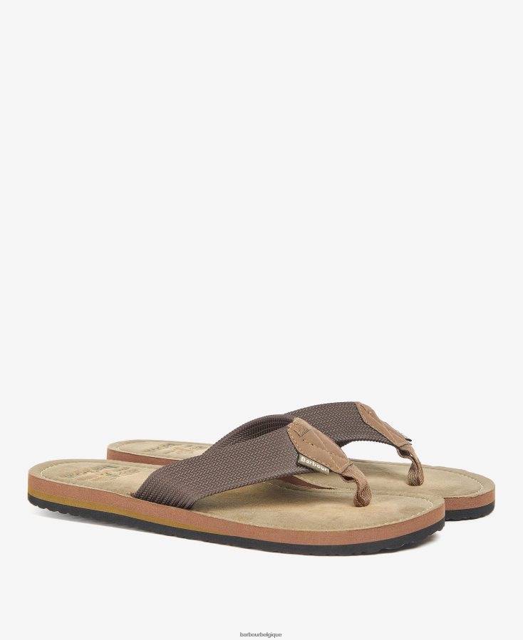 chaussure Barbour sandale de plage toeman poudre bleue Hommes T2L6ZP1305