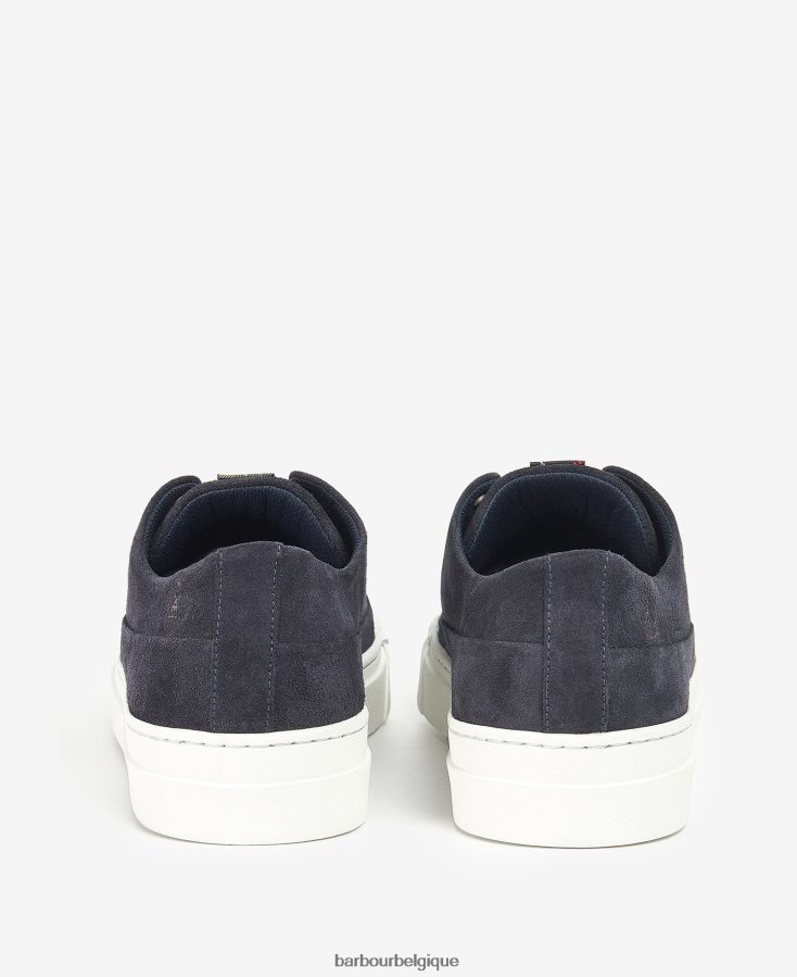 chaussure Barbour baskets lago daim bleu marine Hommes T2L6ZP1307