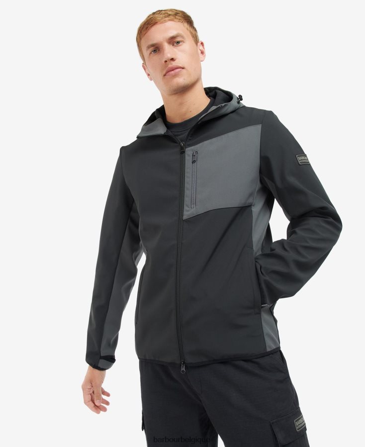 vêtements Barbour veste en coquille et polaire mercian noir classique Hommes T2L6ZP1134