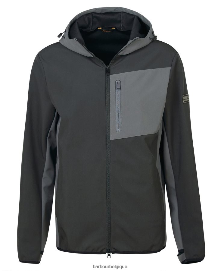 vêtements Barbour veste en coquille et polaire mercian noir classique Hommes T2L6ZP1134