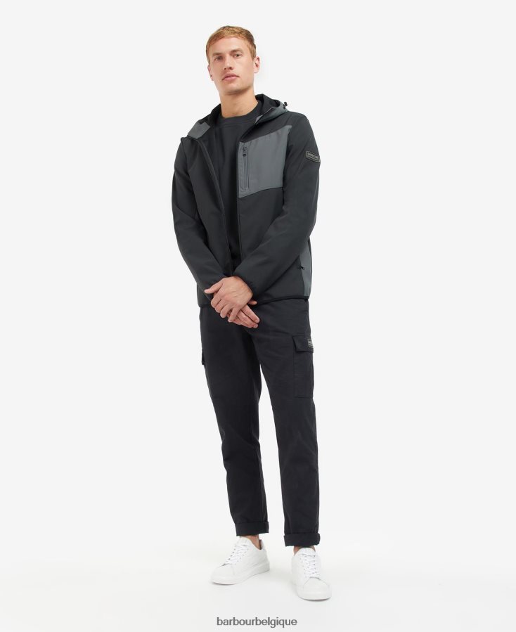 vêtements Barbour veste en coquille et polaire mercian noir classique Hommes T2L6ZP1134