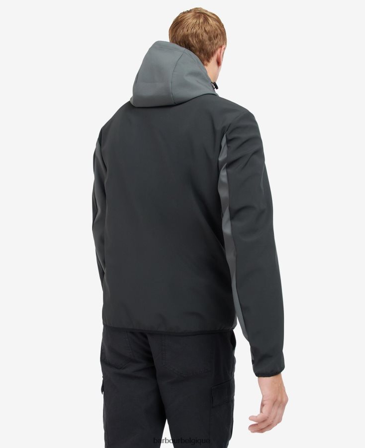 vêtements Barbour veste en coquille et polaire mercian noir classique Hommes T2L6ZP1134