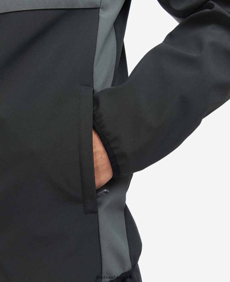 vêtements Barbour veste en coquille et polaire mercian noir classique Hommes T2L6ZP1134
