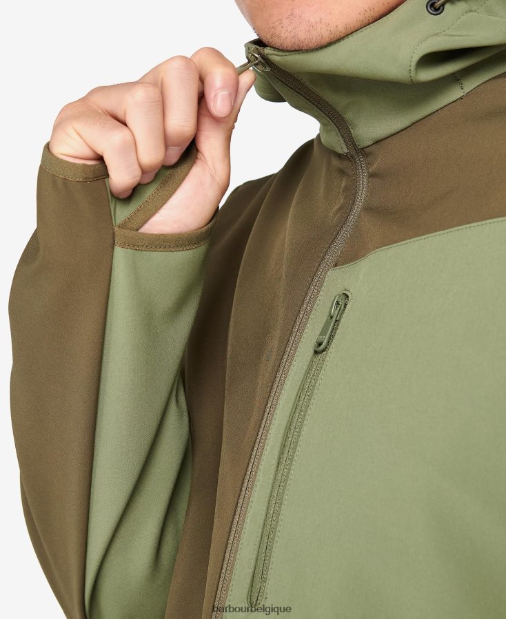 vêtements Barbour veste en coquille et polaire mercian noir classique Hommes T2L6ZP1135