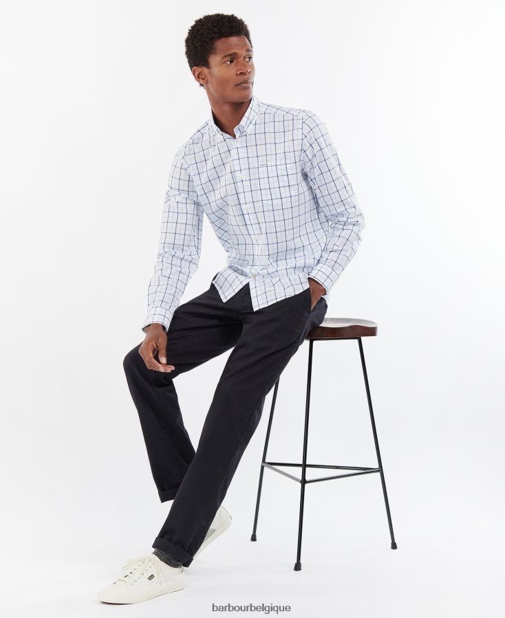 vêtements Barbour chemise Bradwell sur mesure grès Hommes T2L6ZP362
