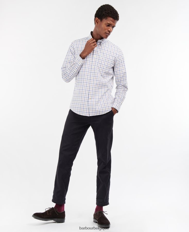vêtements Barbour chemise Bradwell sur mesure grès Hommes T2L6ZP392