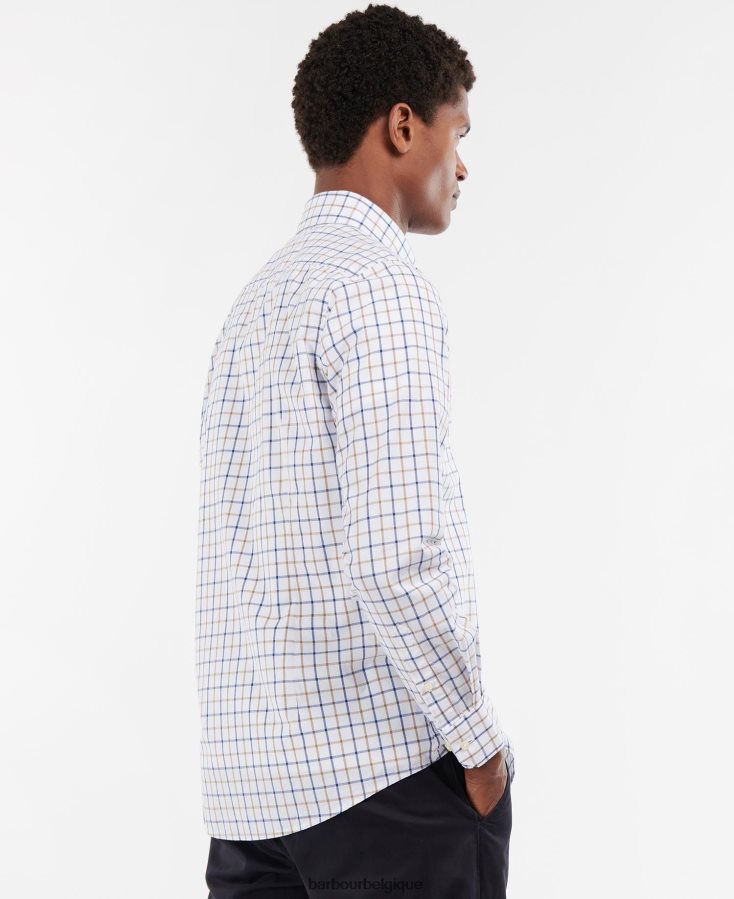 vêtements Barbour chemise Bradwell sur mesure grès Hommes T2L6ZP392