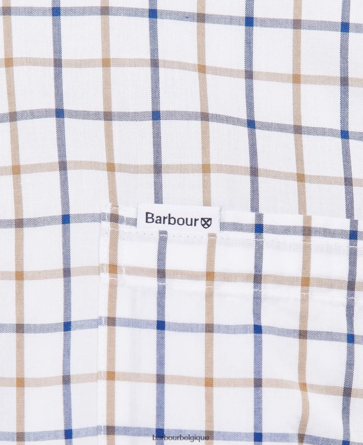 vêtements Barbour chemise Bradwell sur mesure grès Hommes T2L6ZP392