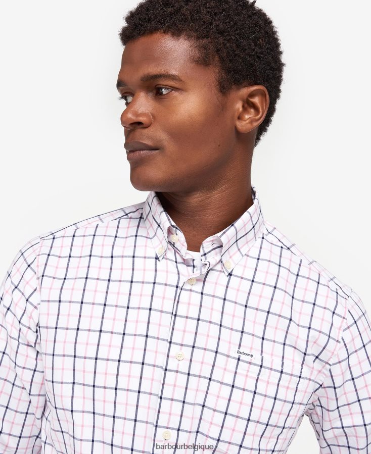 vêtements Barbour chemise Bradwell sur mesure grès Hommes T2L6ZP488