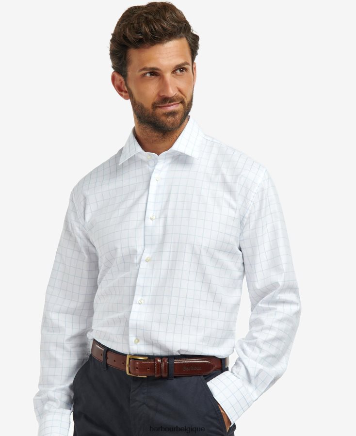 vêtements Barbour chemise active country hanstead ciel Hommes T2L6ZP393