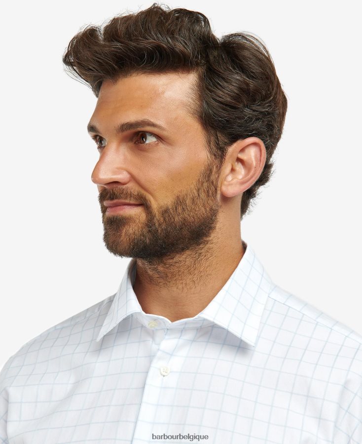 vêtements Barbour chemise active country hanstead ciel Hommes T2L6ZP393