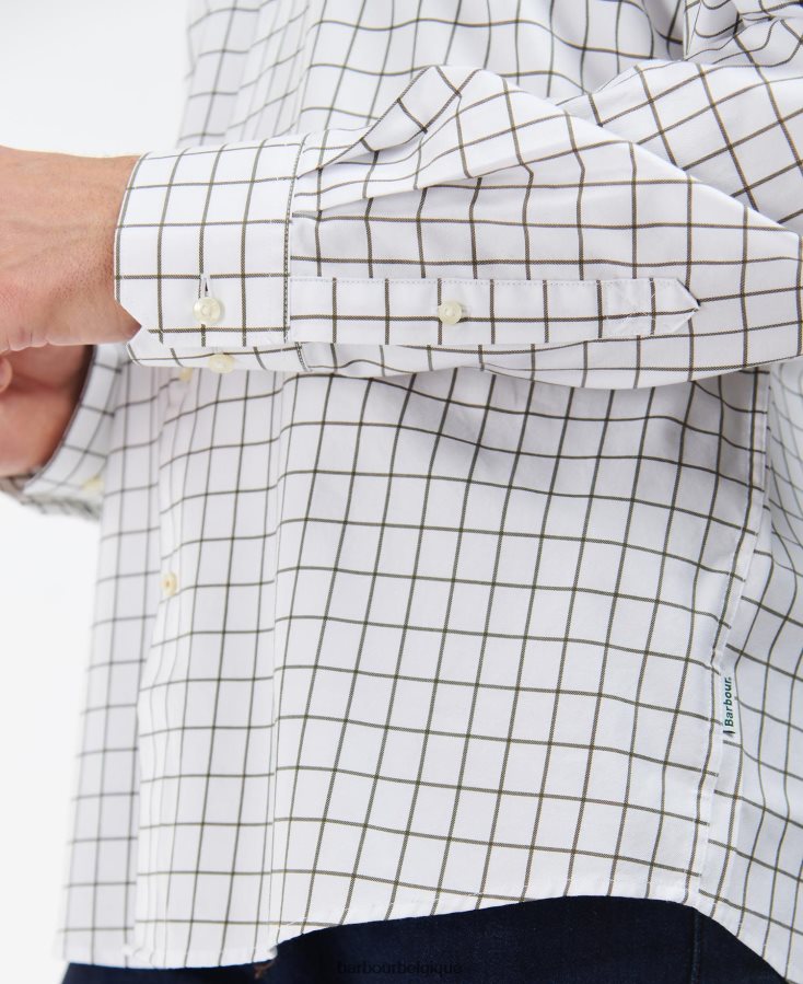 vêtements Barbour chemise active country hanstead mi olive Hommes T2L6ZP458