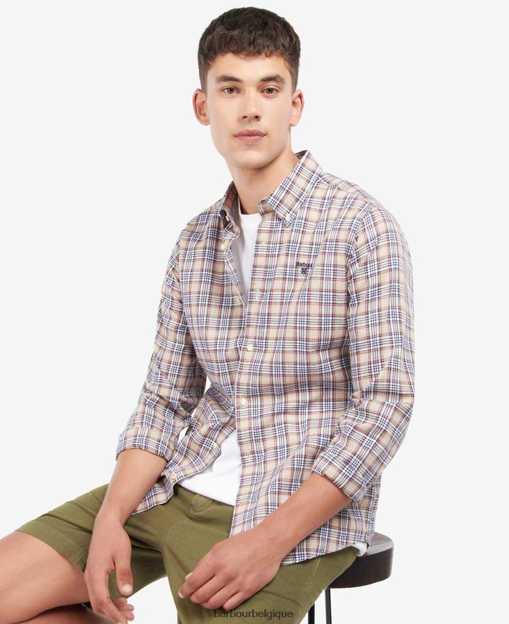 vêtements Barbour chemise ajustée Spillman pierre Hommes T2L6ZP450