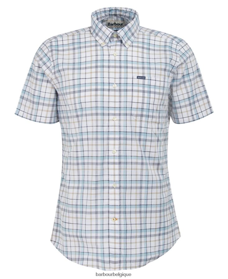 vêtements Barbour chemise ajustée adderstone blanc classique Hommes T2L6ZP384