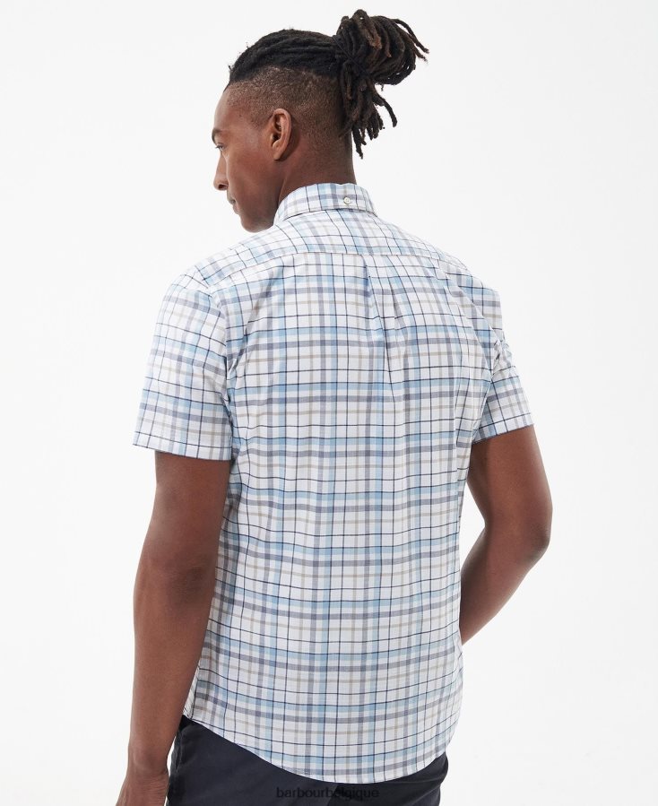 vêtements Barbour chemise ajustée adderstone blanc classique Hommes T2L6ZP384