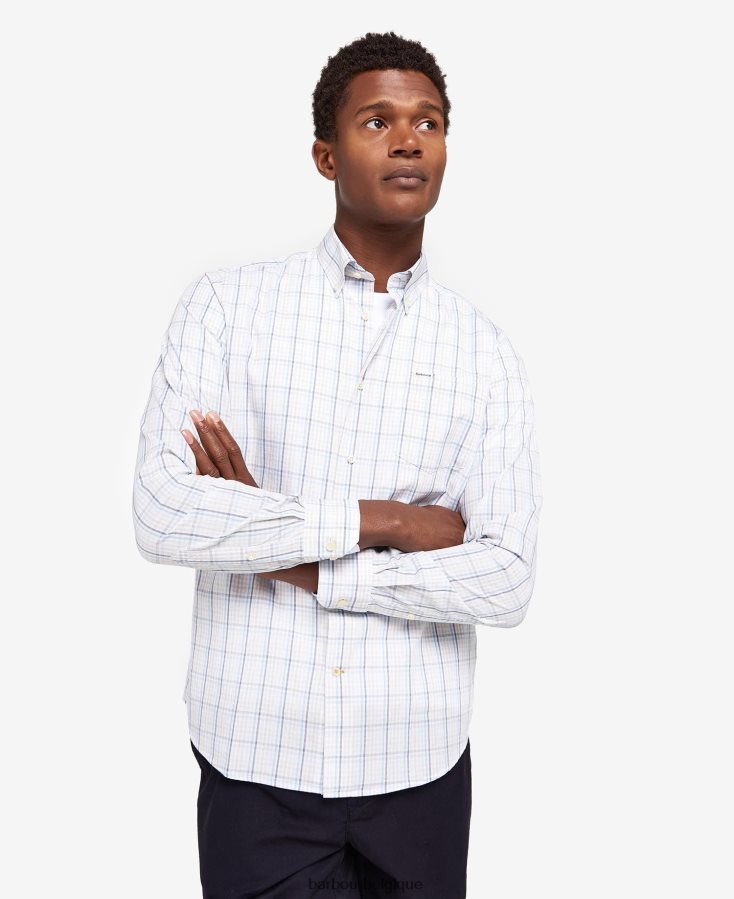 vêtements Barbour chemise ajustée alnwick pierre Hommes T2L6ZP349