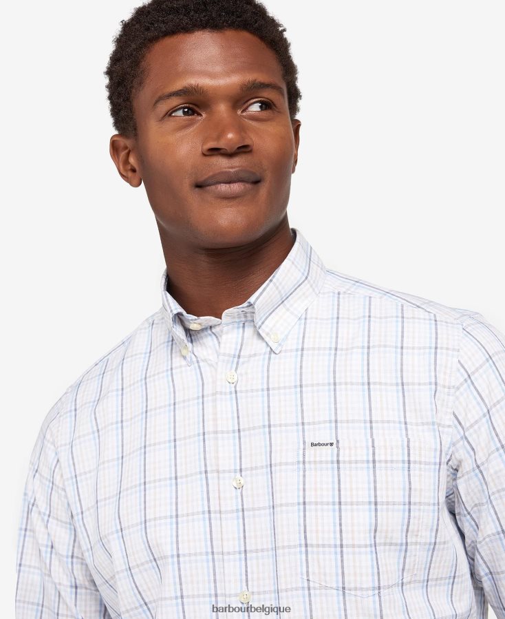 vêtements Barbour chemise ajustée alnwick pierre Hommes T2L6ZP349