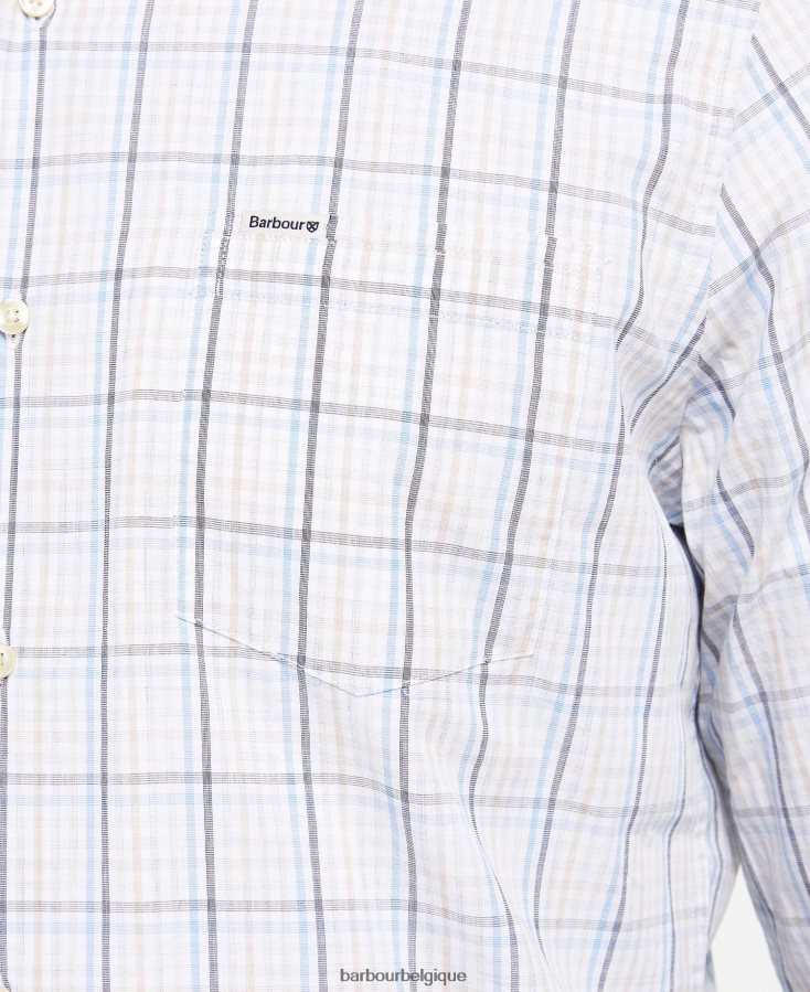 vêtements Barbour chemise ajustée alnwick pierre Hommes T2L6ZP349