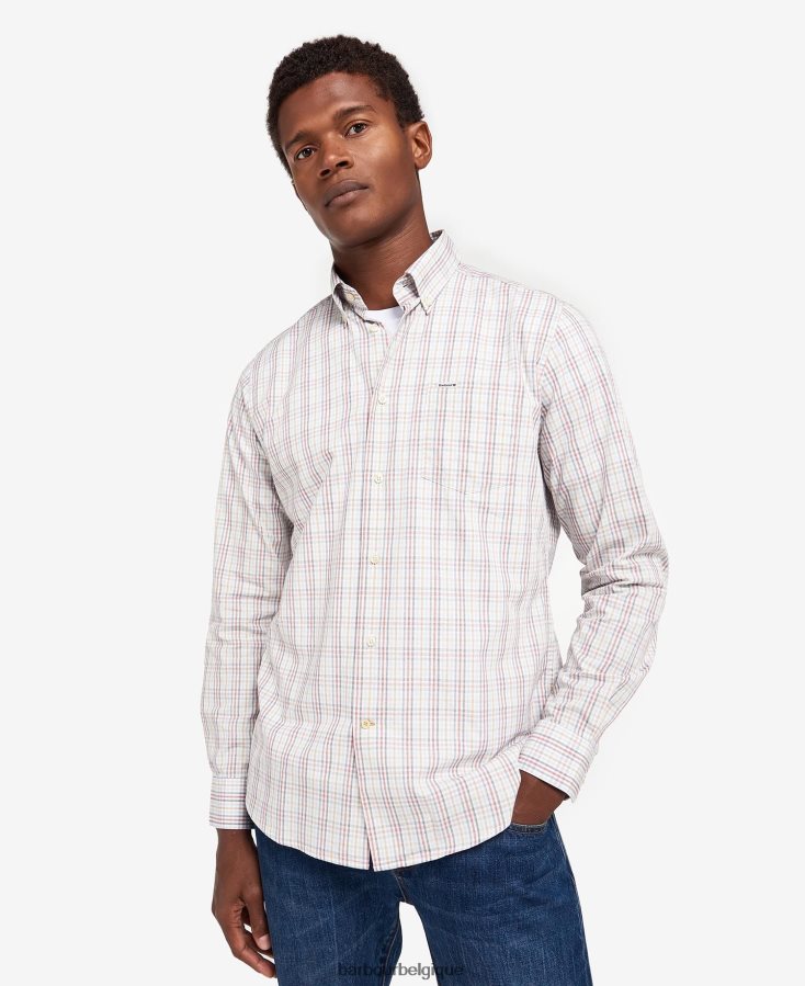 vêtements Barbour chemise ajustée alnwick pierre Hommes T2L6ZP495