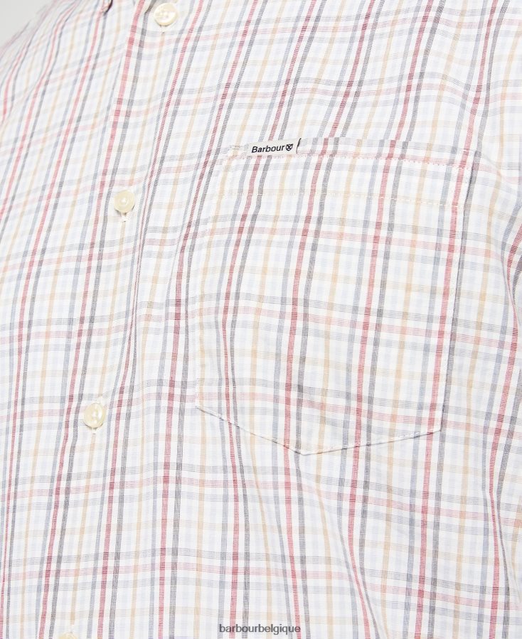 vêtements Barbour chemise ajustée alnwick pierre Hommes T2L6ZP495