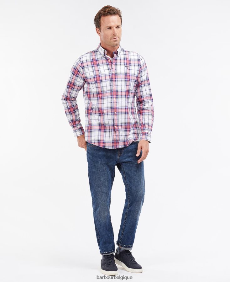 vêtements Barbour chemise ajustée blakelow murmure blanc Hommes T2L6ZP355