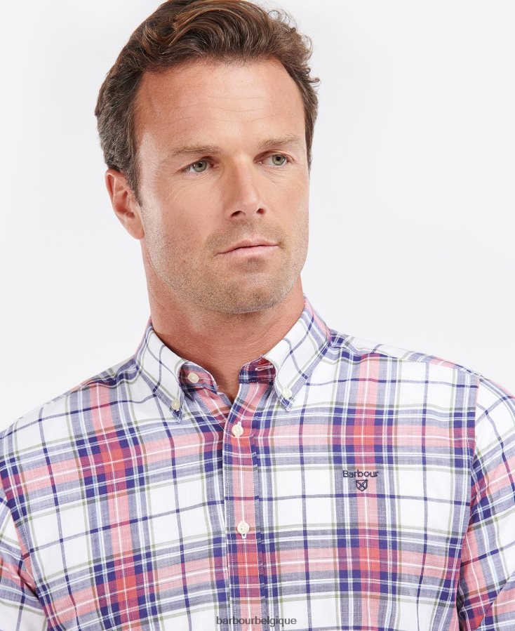 vêtements Barbour chemise ajustée blakelow murmure blanc Hommes T2L6ZP355