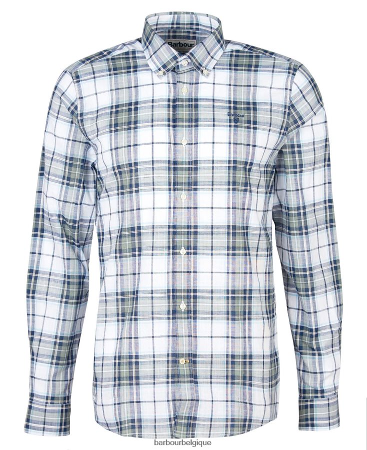 vêtements Barbour chemise ajustée blakelow murmure blanc Hommes T2L6ZP440