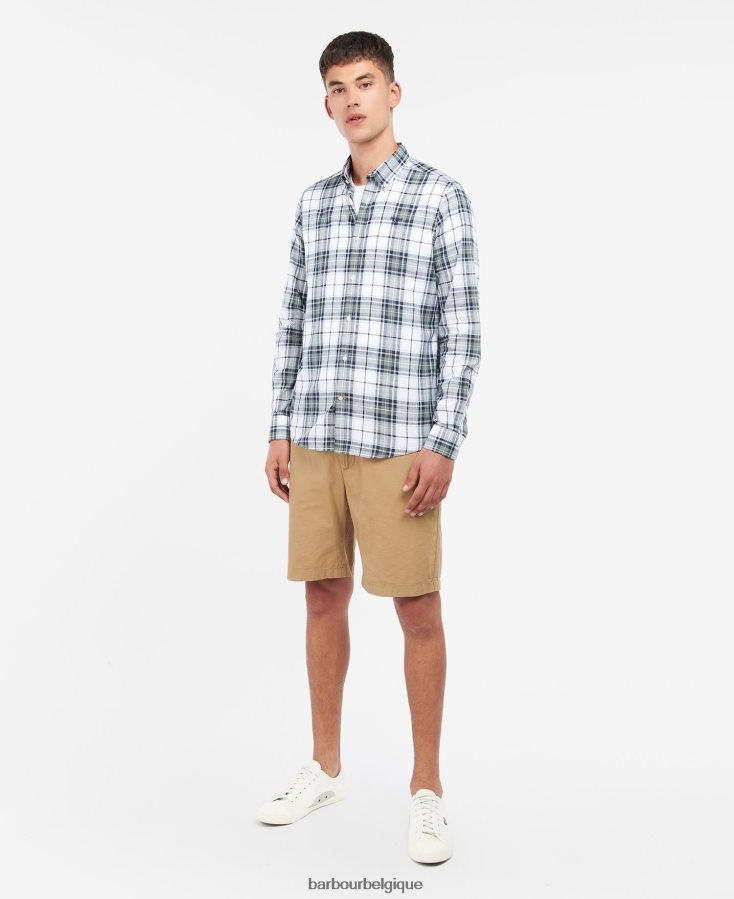 vêtements Barbour chemise ajustée blakelow murmure blanc Hommes T2L6ZP440