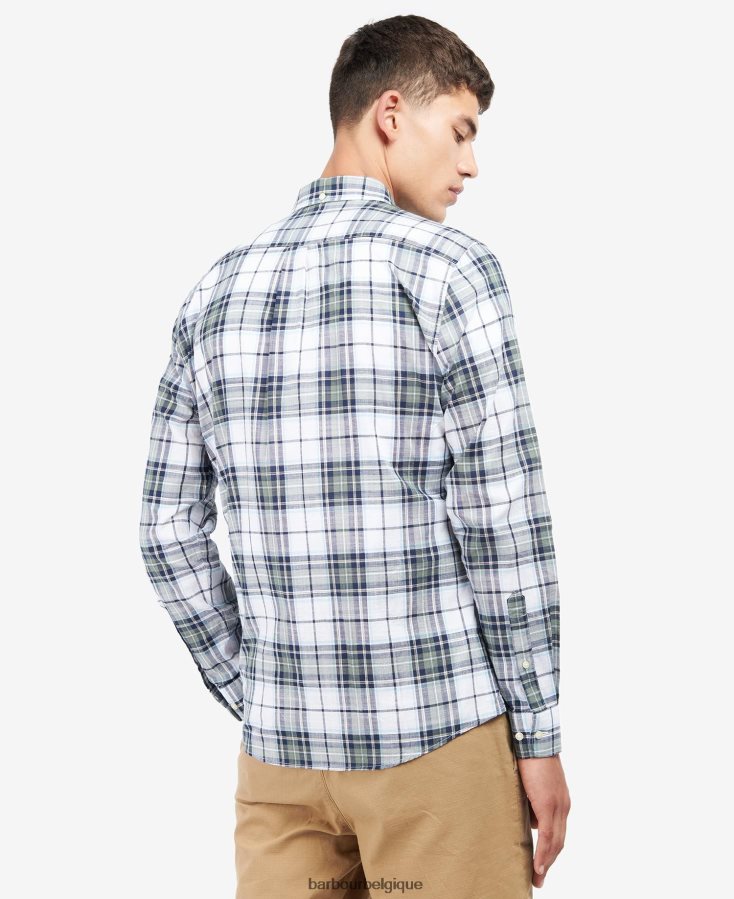vêtements Barbour chemise ajustée blakelow murmure blanc Hommes T2L6ZP440