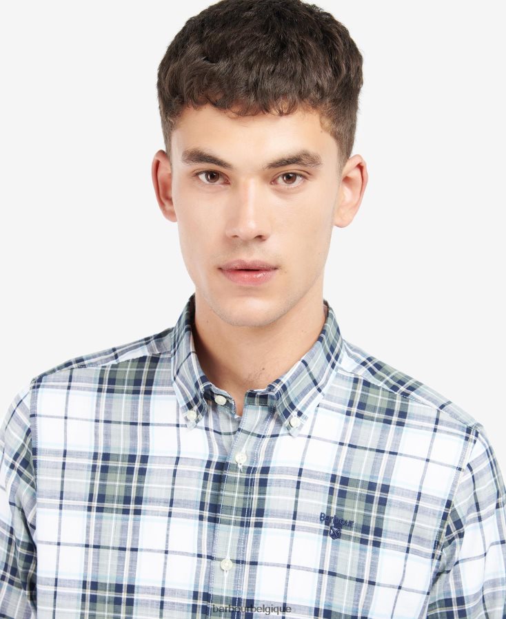 vêtements Barbour chemise ajustée blakelow murmure blanc Hommes T2L6ZP440