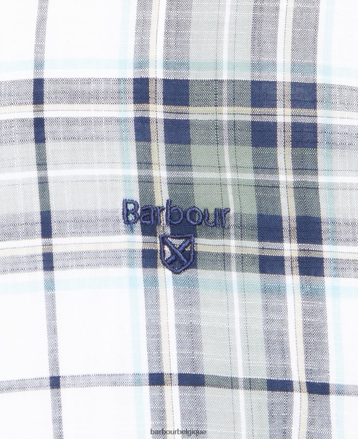 vêtements Barbour chemise ajustée blakelow murmure blanc Hommes T2L6ZP440