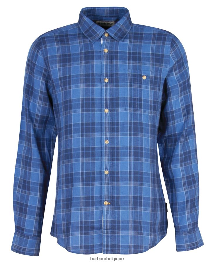 vêtements Barbour chemise ajustée à carreaux arranmore bleu d\'encre Hommes T2L6ZP379
