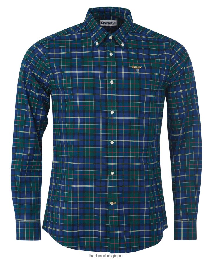 vêtements Barbour chemise ajustée à carreaux oxbridge lierre d\'été Hommes T2L6ZP347