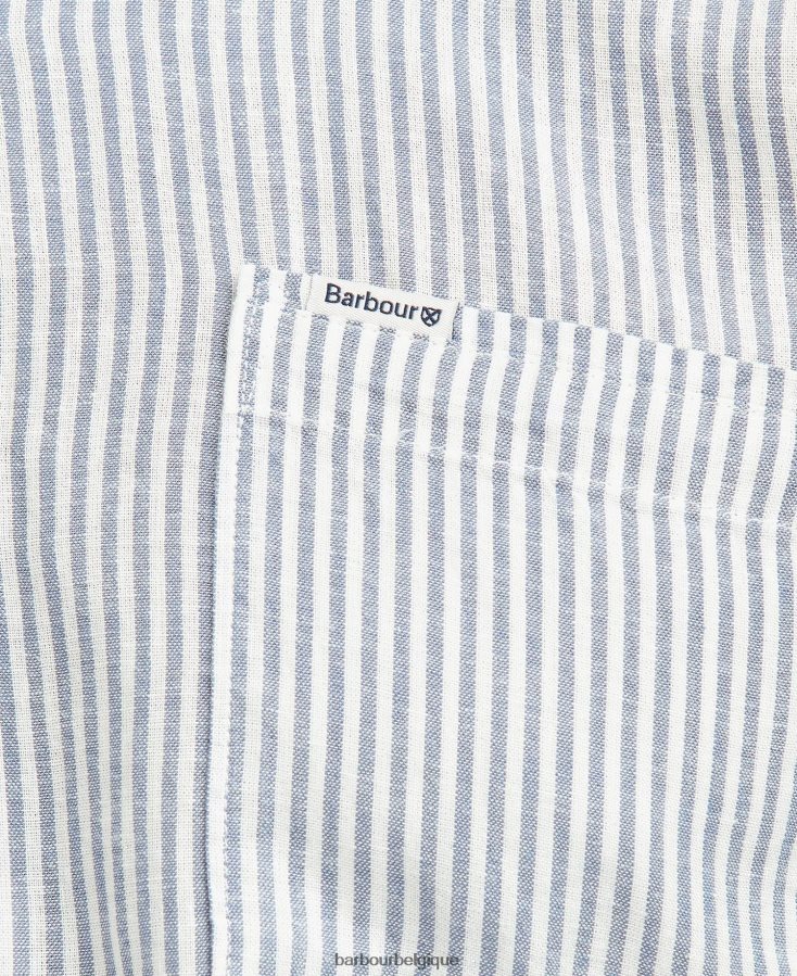 vêtements Barbour chemise ajustée deerpark olive Hommes T2L6ZP521