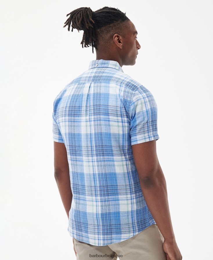 vêtements Barbour chemise ajustée ellerburn blanc classique Hommes T2L6ZP368