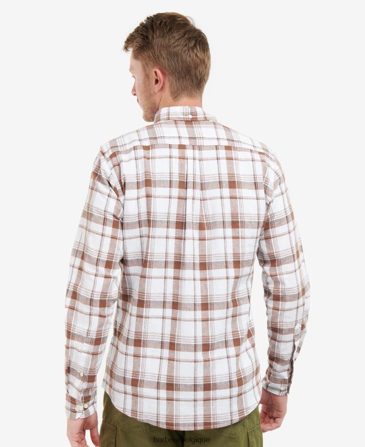 vêtements Barbour chemise ajustée ezra rouiller Hommes T2L6ZP343