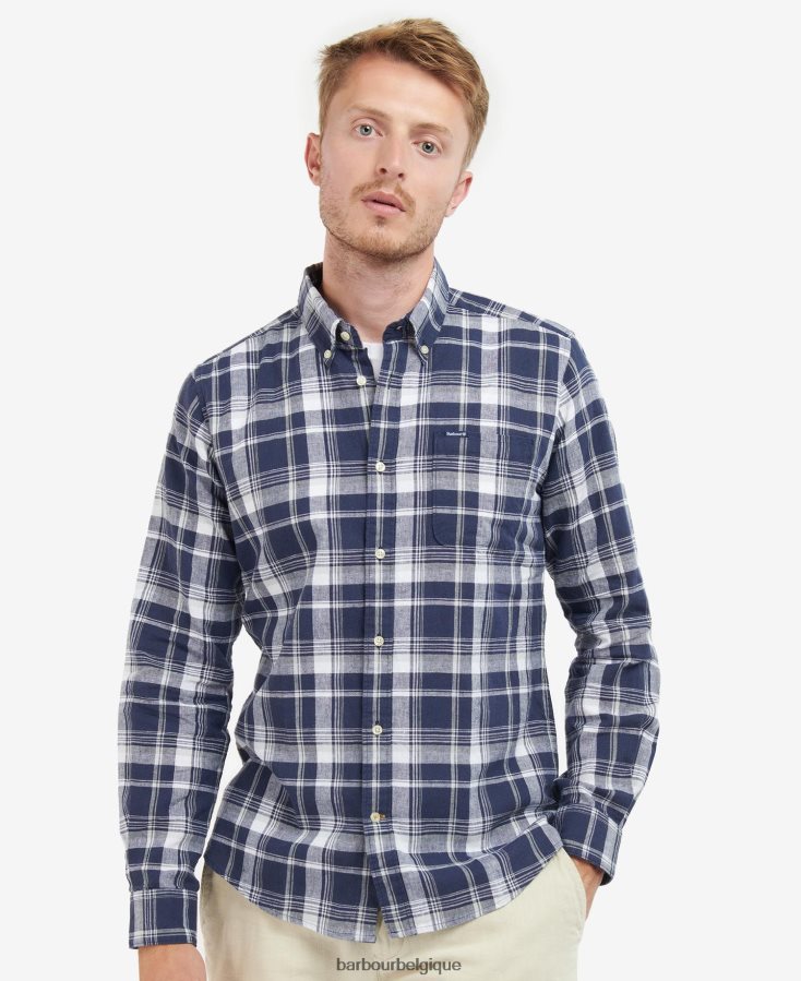 vêtements Barbour chemise ajustée ezra rouiller Hommes T2L6ZP505