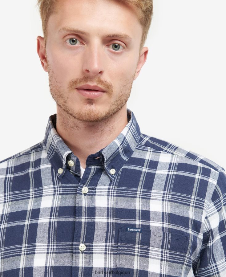 vêtements Barbour chemise ajustée ezra rouiller Hommes T2L6ZP505