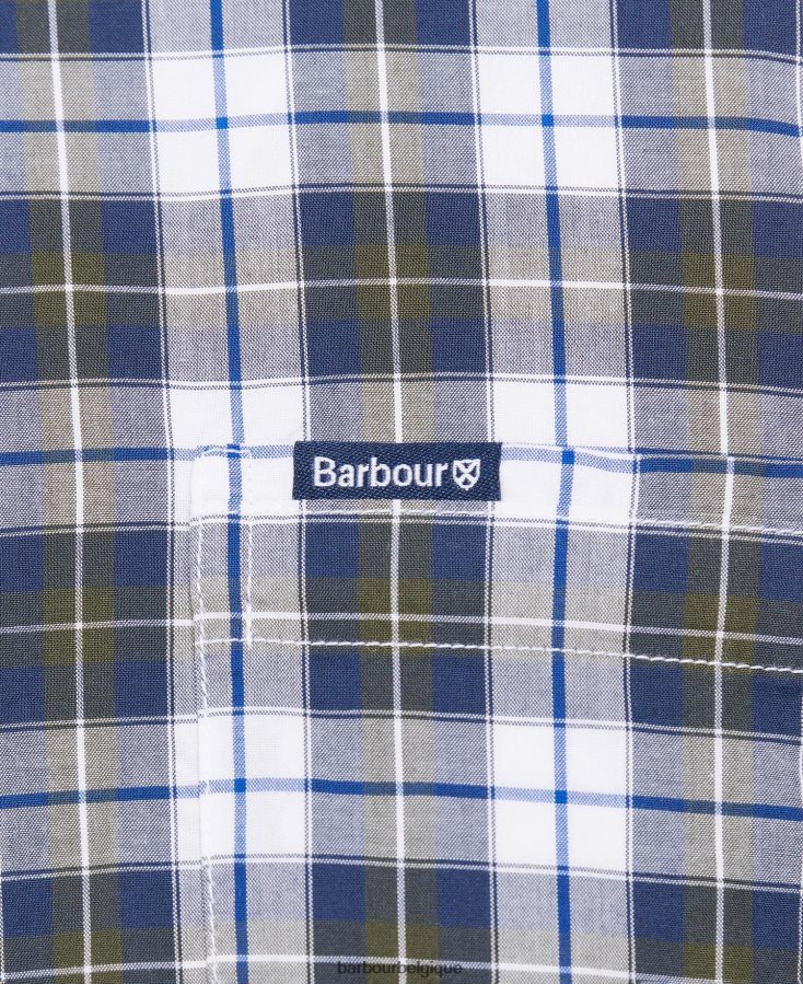 vêtements Barbour chemise ajustée foxlow piment rouge Hommes T2L6ZP377