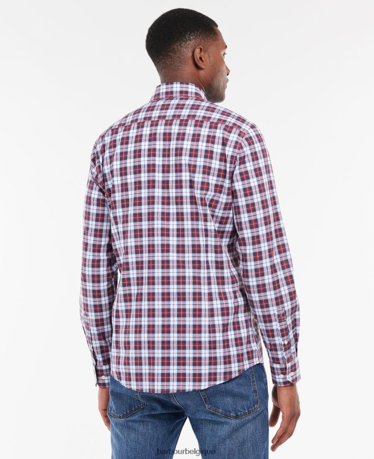 vêtements Barbour chemise ajustée foxlow piment rouge Hommes T2L6ZP420