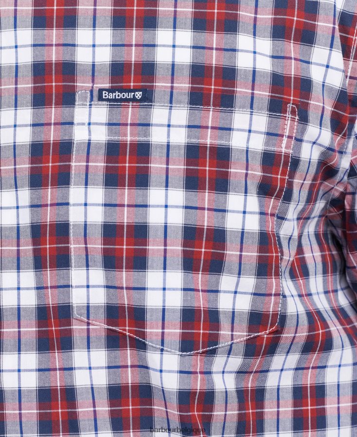 vêtements Barbour chemise ajustée foxlow piment rouge Hommes T2L6ZP420