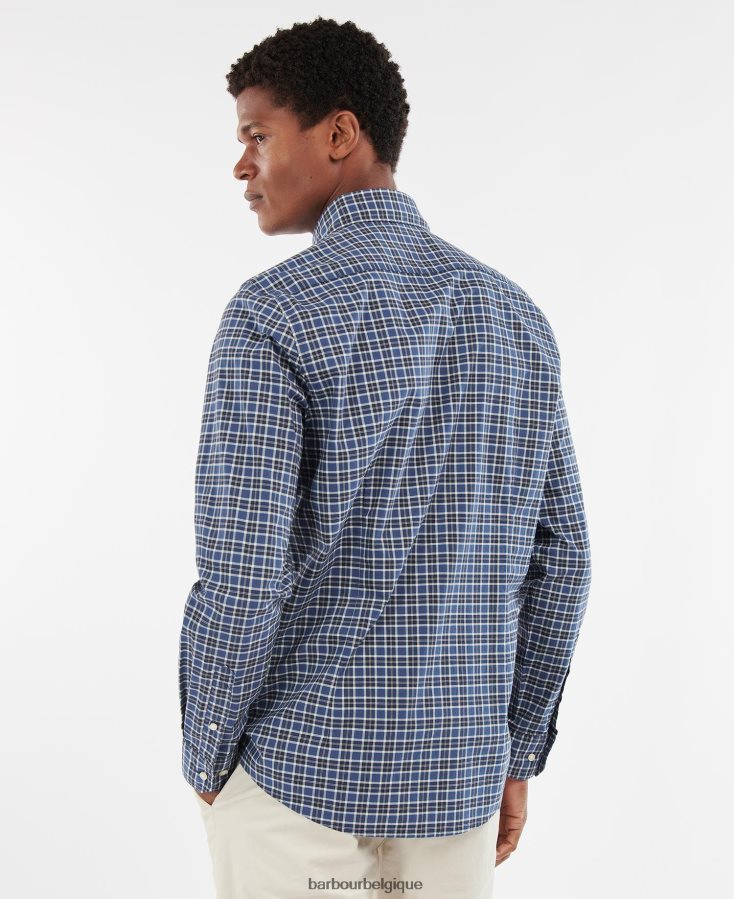 vêtements Barbour chemise ajustée lomond tartan de minuit Hommes T2L6ZP329