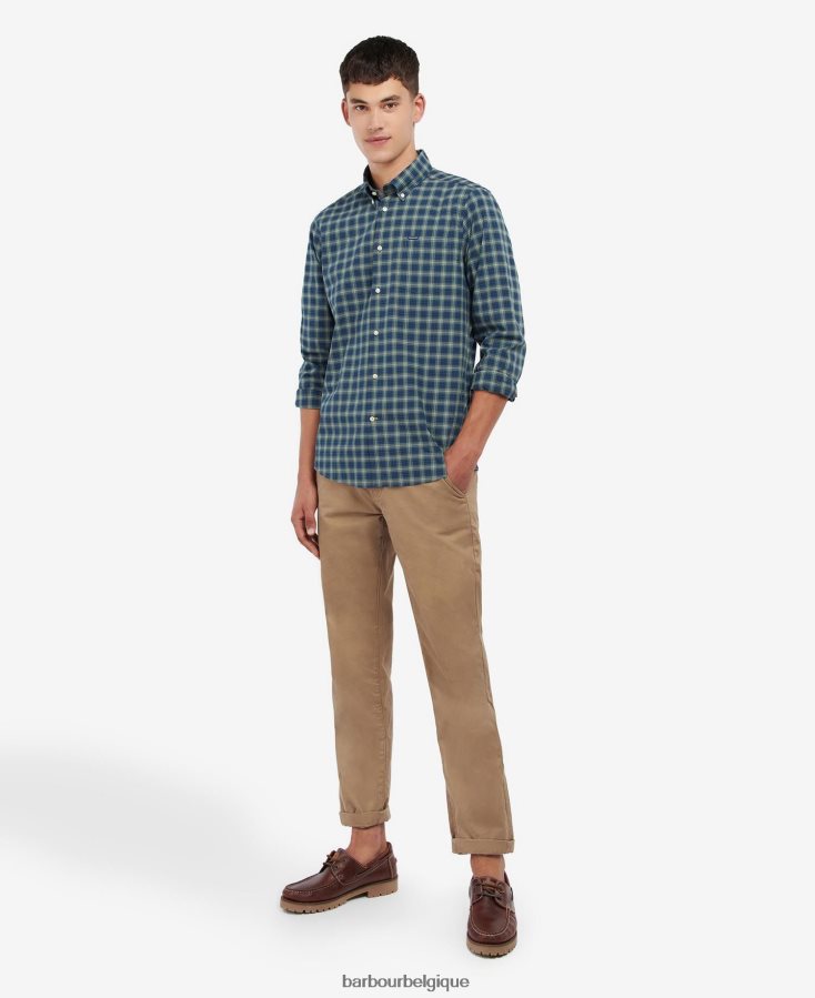 vêtements Barbour chemise ajustée lomond tartan sable amble Hommes T2L6ZP339