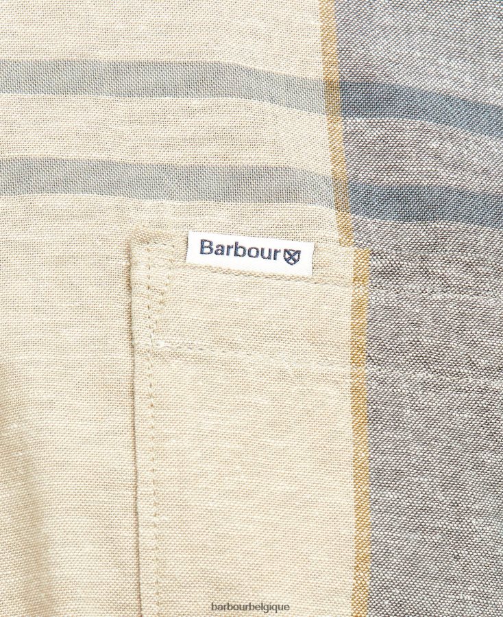 vêtements Barbour chemise ajustée à manches courtes douglas tartan bleu kielder Hommes T2L6ZP383