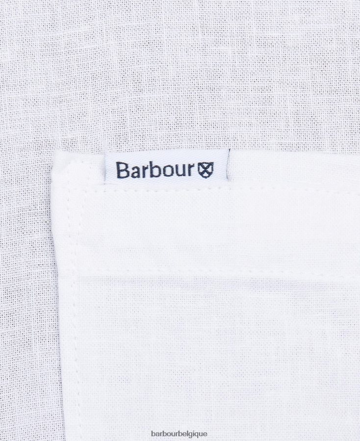 vêtements Barbour chemise ajustée nelson blanc Hommes T2L6ZP327