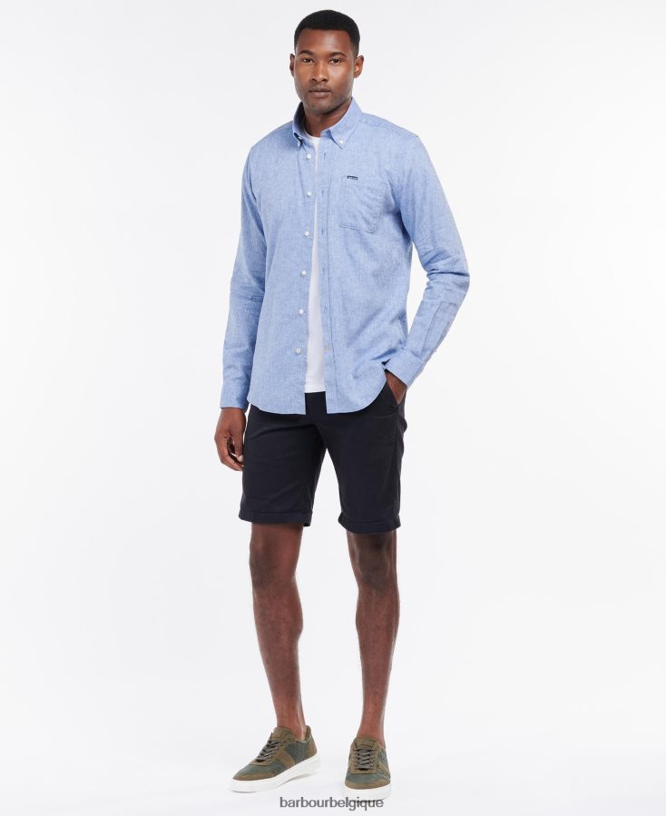 vêtements Barbour chemise ajustée nelson blanc Hommes T2L6ZP360